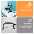 thumbnail image 3 of OULII Back to School Folding Study Table Black Metal 1Pack for Efficient Study Use, 3 of 8