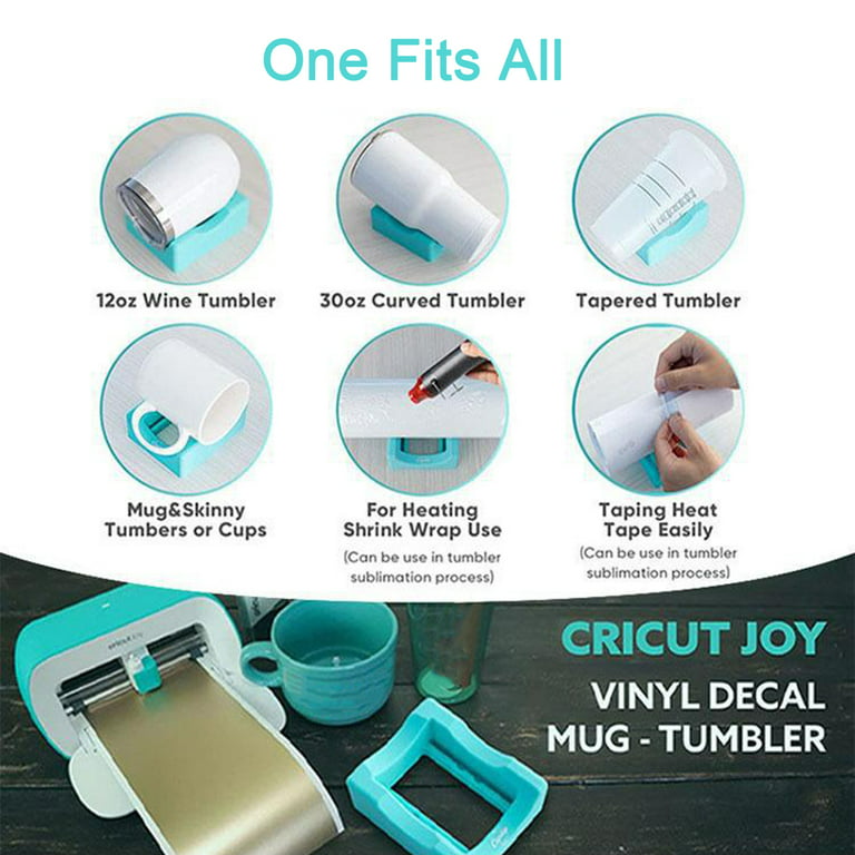 Qianha Mall Cup Cradle for Tumblers, Non Slip Silicone Cup Cradle with Felt  Edge Squeegee, Small Tumbler Holder for Glass Cups Bottle Mugs Vinyl  Application Crafting 