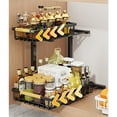 thumbnail image 6 of Under Sink Organizer Under Kitchen Sink Organizers and Storage Basket Slide Out 2 Tier Metal Shelf, Pantry Cabinet Organizer, 6 of 9