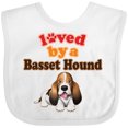 thumbnail image 3 of Inktastic Basset Hound Dog Lover Boys or Girls Baby Bib, 3 of 4