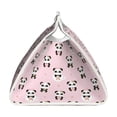 thumbnail image 3 of Lsque Cute Kawaii Panda Printed Long Tissue Box Cover Holder, Facial Paper Organizer Dispenser,Triangle with Bottom Belt, PVC Leather Decorative Organizer, 3 of 9