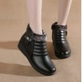 thumbnail image 3 of Women's High - Top Velvet - Upper Winter Boots with Round Toe - Warm, Comfortable, Flat - Heel Casual Boots with Side Zipper and Totem Element, 3 of 9