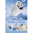 thumbnail image 3 of 199 Speed High Speed Handheld Fan with Thermoelectric Cooling 6000mAh USB Rechargeable Portable Mini Fan Waist Mountable for Travel Outdoor by PALIFEUR, 3 of 6