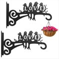 thumbnail image 1 of Colgadores de Plantas Estéticos para Exterior e Interior - Soporte de Metal de 25 cm con Estampado de Pájaros (2 Unidades), 1 of 9