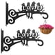thumbnail image 1 of Colgadores de Plantas Estéticos para Exterior e Interior - Soporte de Metal de 25 cm con Estampado de Pájaros (2 Unidades), 1 of 9
