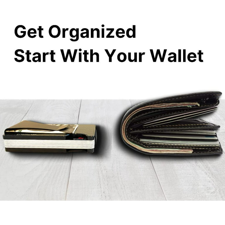 Carbon Fiber Minimalist Wallet, Card & Coin Holder Slim Wallet