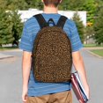 thumbnail image 4 of Rateoe Leopard Pattern Student Backpack Water-resistant Backpack 15-inch Laptop Backpack Lightweight Adjustable School Backpack, 4 of 6
