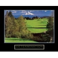 thumbnail image 2 of Frontline 18x15 Gold Ornate Wood Framed with Double Matting Museum Art Print Titled - Determination - Golf, 2 of 4