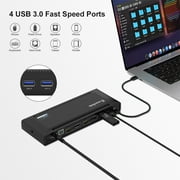 WAVLINK USB-C Dual 4K Laptop Docking Station with 100W Power Adapter for New MacBook Neo