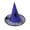 Blue, variant on Men's Wizard Hat Wide Brim Spider Web Decoration Witch Hat for Halloween Party Wear