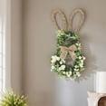 thumbnail image 3 of Clearance! Easter Bunny Wreath for Front Door, Lighted Easter Wreaths with 30 LED Warm Lights, Foldable Bunny Wreaths, Pre-Lit Easter Flower Wreath for Spring Decor, Easter Gifts for Mom Dad Wom Men, 3 of 5