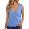 thumbnail image 7 of XuJwPNcy Womens Cotton Linen Tank Tops Lightweight V Neck Pleated T Shirts Basic Sleeveless Summer Tees for Beach Vacation, 7 of 7