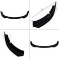 thumbnail image 4 of PIT66 Front Bumper Lip Fit For 2015-2020 Dodge Charger SRT Sedan 4dr Gloss Black 3PCS, 4 of 6