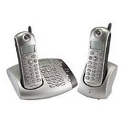 Motorola Digital Cordless Phone MD481sys - Cordless phone - answering system with caller ID/call waiting - 2.4 GHz - 3-way call capability - single-line operation - titanium + additional handset