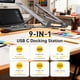 thumbnail image 2 of Optimized Title: USB C Docking Station with Vertical Laptop Stand, 4K 60Hz HDMI, 1Gbps Ethernet, 100W PD, 10Gbps USB-C Data, SD/TF Card Reader, Adjustable Width for MacBook & Windows, 2 of 13