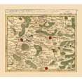 thumbnail image 2 of Robert 16x15 Black Ornate Wood Framed with Double Matting Museum Art Print Titled - Landrecies France - Robert 1748, 2 of 4