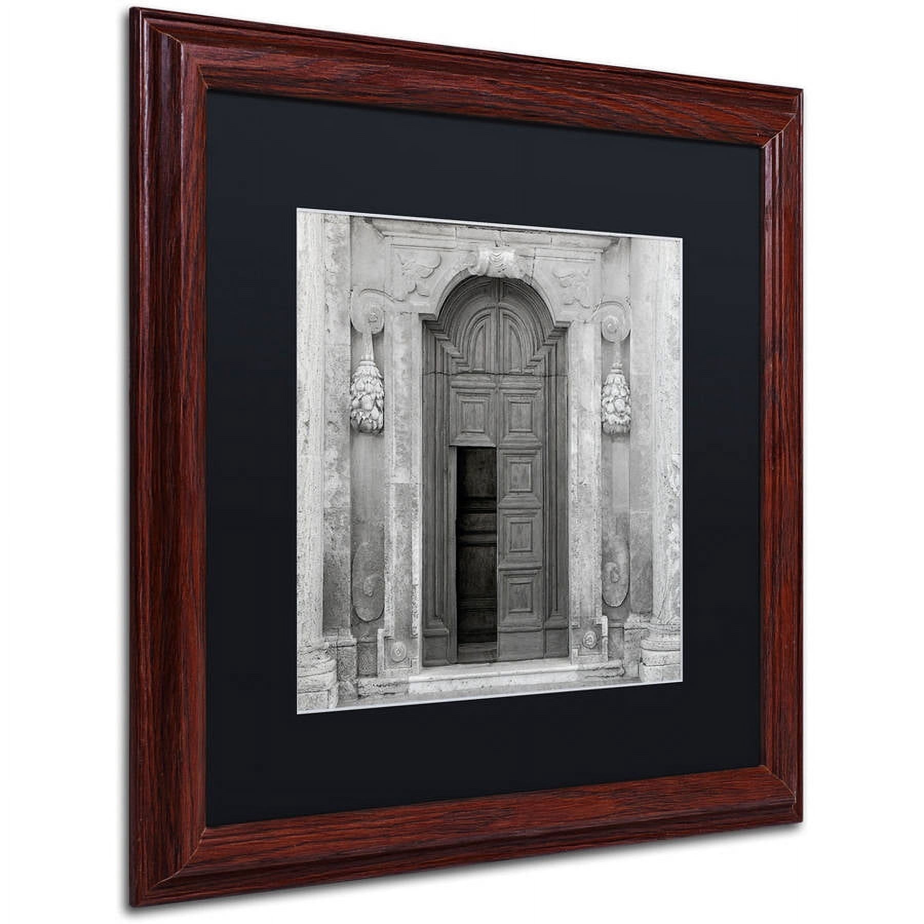 Trademark Fine Art "Tuscany VII" Canvas Art by Alan Blaustein, Black Matte, Wood Frame