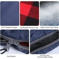 thumbnail image 6 of Cotton Flannel Sleeping Bag for Camping Backpacking, Adults Cold Weather Envelope Sleeping Bags with 2/3/4/6lbs Filling, 6 of 6