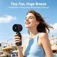 thumbnail image 5 of Fimilo Handheld Fan,100 Speed Portable Turbo Fan, Foldable Desktop Fan,5000mAh, USB Rechargeable, Personal Fan for Home, Office, Travel & Outdoor Beach, 5 of 10