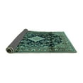 thumbnail image 2 of Ahgly Company Indoor Square Persian Turquoise Blue Traditional Area Rugs, 4' Square, 2 of 4