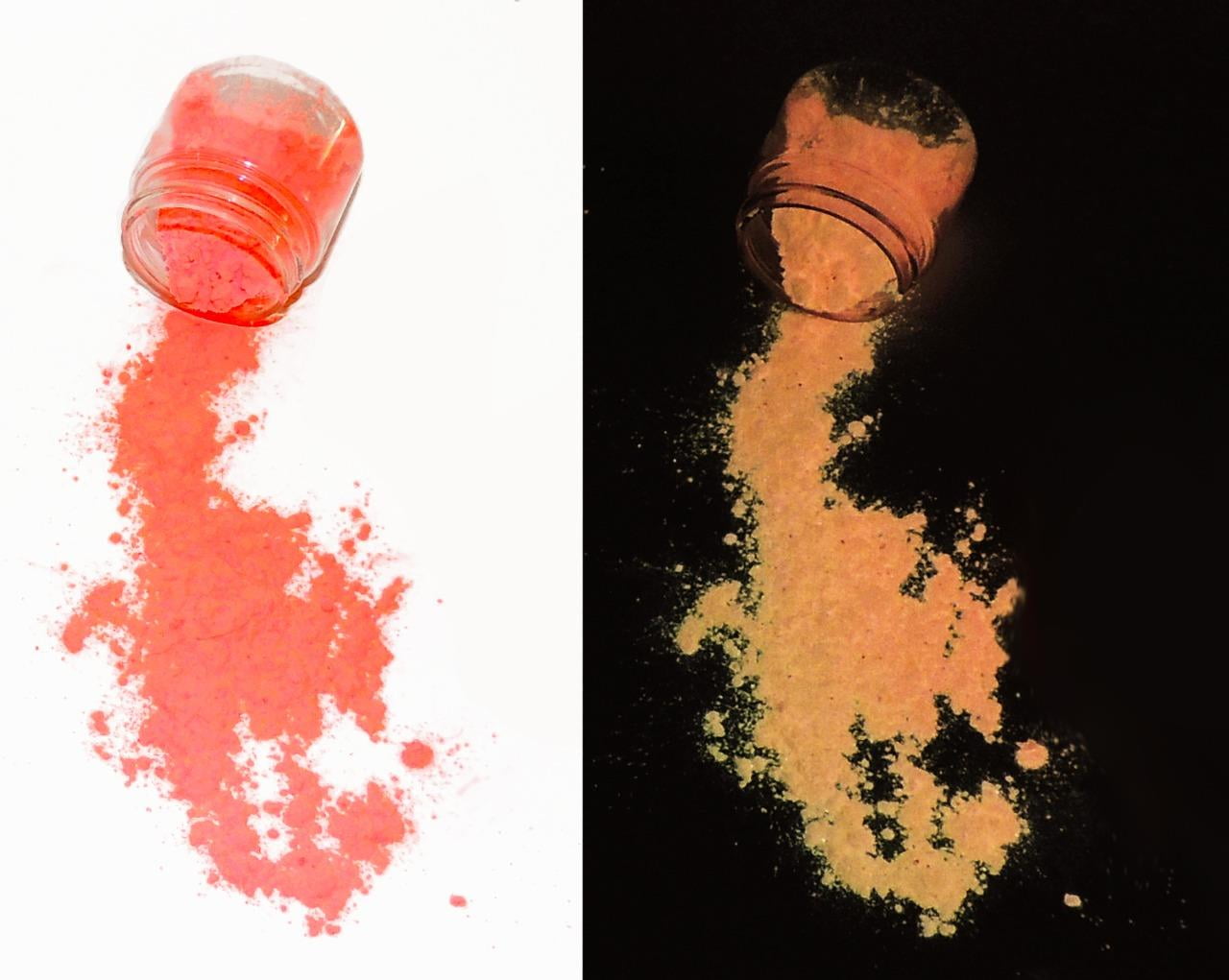 Miss Pigments ARCANE ORANGE Glow in The Dark Powder - Glowing Mica Pigment Colorant for Epoxy - Resin - Candle Making - Nail Polish - Non-Toxic