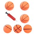thumbnail image 3 of HLONK 4pcs Sports Goods Set 3 Inflatable Mini Bouncy Basketball Sports Ball with One Inflator for Kids Children, 3 of 7