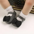 thumbnail image 1 of Baby Girl Baptism Shoes, Baby Girl Bow Princess Shoes Non-slip Toddler Soft Sole Shoes0-18M, 1 of 6