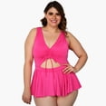 thumbnail image 1 of Traje de baño con faldilla (talla extra), modelo 7503 (Fiusha) fucsia 36 Roman Fashion Traje de baño 7503, 1 of 6