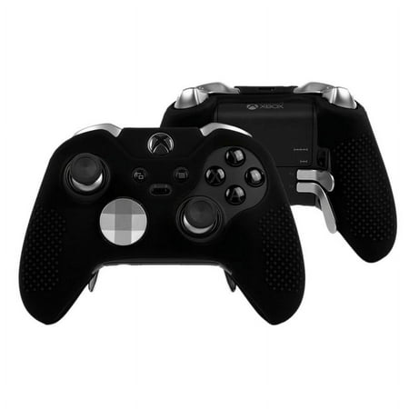 Soft Anti-Slip Silicone Cover Skins, Controller Protective Case for New Xbox One Elite Series 2 with Thumb Grips Caps
