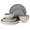 Grey and Cream White, variant on Gibson Elite Coastal Forest Plates and Bowls Sets, 12-Piece Stoneware Dinnerware Sets, Triple Reactive Glaze Dish Set - Grey and Cream White