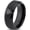 Black Bevel Tungsten, variant on Tungsten Futbol Soccer Player Crest Logo Band Ring 8mm Men Women Comfort Fit Black Beveled Edge Polished