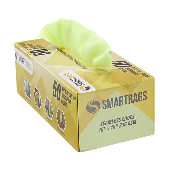 SmartRags XL Microfiber 35 Gram 16x16 Yellow (50pk)