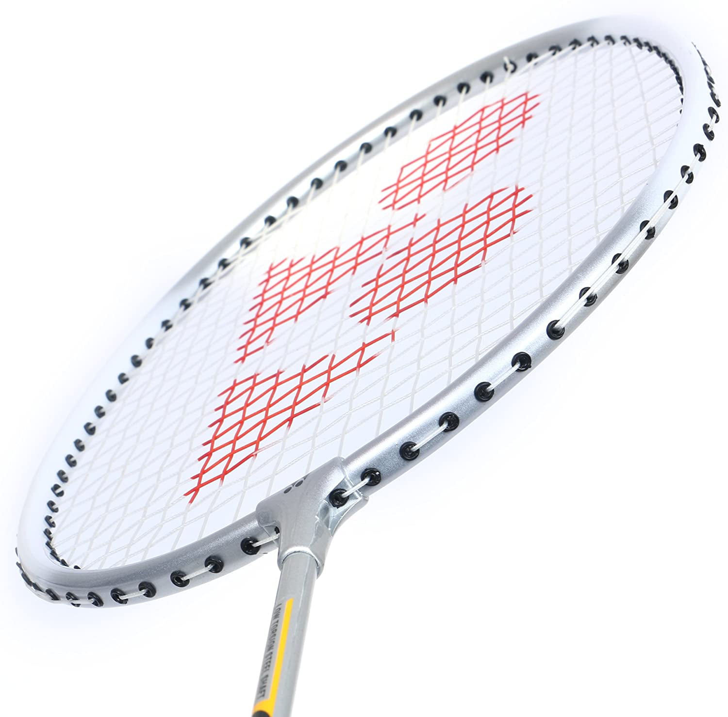 YONEX GR 303 Badminton Racket 2018 Professional Beginner Practice Racquet with Face Cover, Silver Pack of 2