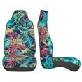 thumbnail image 4 of Tropical Plant Green Yard Car Front Seat Covers Protectors , Flowers Illustration Automotive Seat Covers for Cars Trucks Suv, 4 of 8