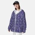 thumbnail image 5 of Xecao Lavender Flowers for Sun Shirt-A lightweight, hoodie-style long-sleeve UV protection garment designed for other outdoor activities., 5 of 9
