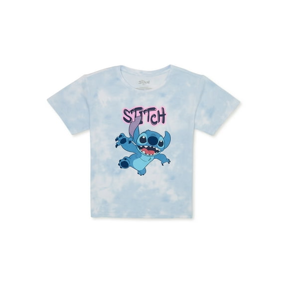 Lilo & Stitch Flying Stitch Girls Short Sleeve Graphic T-Shirt, Sizes 4-16