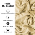 thumbnail image 5 of Casa Lino Cotton Bath Towel Set 4 Piece for Dorm, 1 Bath, 2 Washcloths, 1 Hand - Linen, 5 of 6