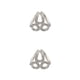 thumbnail image 4 of Qarigey Bufanda Anillo Clip Elegante Chal Hebilla Titular Broche Boda Mujer Bufandas clásicas Sujetador Hebillas fijas femeninas Plata 2Conjunto, 4 of 6
