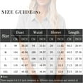 thumbnail image 2 of Women's Simple and fashion shirt Casual Classic Shirts Cotton Linen Short Sleeve Lapel Button Down Shirt temperament Tops, 2 of 2