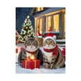 thumbnail image 2 of Christmas Blanket Cozy Winter Cat Design Soft Warm Holiday Throw for Couch Bed, 2 of 6