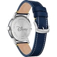 thumbnail image 3 of Citizen Eco-Drive - Reloj Disney Donald Duck para hombre, acero inoxidable IP azul sobre correa de piel azul, fecha de día de 3 manos, luminoso, 44 mm Citizen AW0075-06W, 3 of 5
