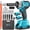 Blue, variant on Power Cordless Impact Wrench 1/2", 21V Impact Brushless Motor with 2 x 2.0Ah Batteries, 2-Mode Speed & Max Torque 280 ft lbs (380N.m), Power Impact Wrench with 5 Sockets,8 Drill,6 Screws for Home Car