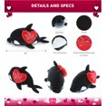 thumbnail image 2 of DolliBu I LOVE YOU Plush Big Eye Killer Whale – Cute Stuffed Animal with Heart for Valentines, Anniversary, Romantic Date, Boyfriend, or Girlfriend Gift – 6 Inches, 2 of 6