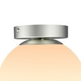 thumbnail image 6 of Better Homes & Gardens 8" Indoor Traditional Semi Flush Mount Ceiling Light, Nickel Finish Glass Shade, 6 of 10