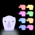 thumbnail image 1 of Luz Nocturna Rojo Verde Elefante Recargable USB LED Brillo y Color Ajustables Control Remoto, 1 of 5