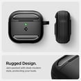 thumbnail image 3 of Funda protectora para AirPods 4 con mosquetón Spigen Rugged Armor, 3 of 7