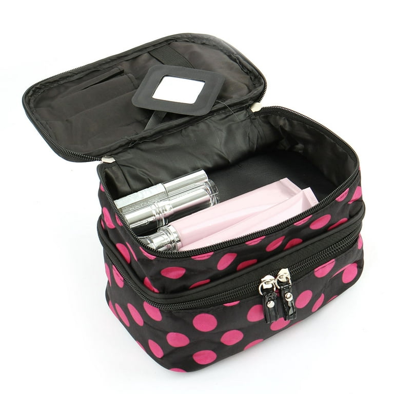 2 in 1 Luggage Cosmetic Storage With Compartments (Black) - Cosmetic For  Sale