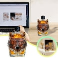 thumbnail image 2 of Glass&Bottle Wolf Head Glass with Exquisite Wolf Design for Home Bar Enthusiasts and Lovers, 2 of 8