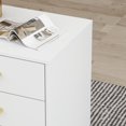 thumbnail image 6 of MONSLIPA Nightstand with 3 Drawers, White End Table for Bedroom Living Room, 6 of 7