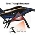 thumbnail image 4 of Sophia&William Outdoor Oversized Padded Zero Gravity Chairs Set of 2 - Navy Blue, 4 of 7
